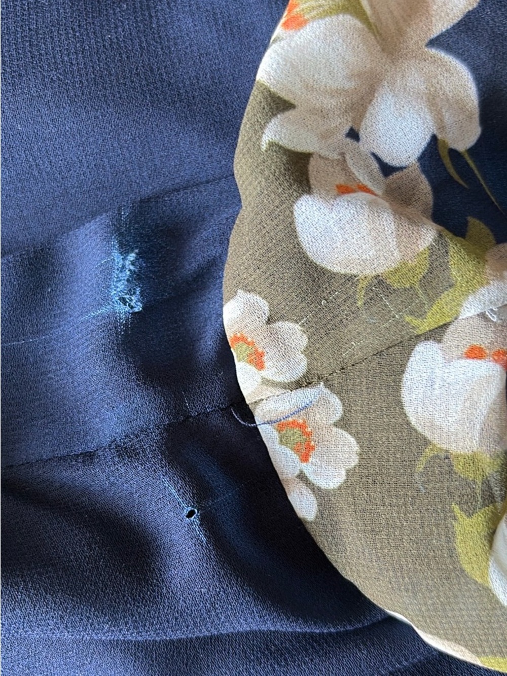 Ted Baker Navy and Olive Floral Maxi Dress - Picture 12 of 13
